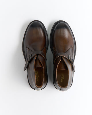 Giulio Moretti Monk Strap Leather Chukkas Cognac 2042