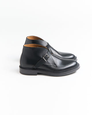 Giulio Moretti Monk Strap Leather Chukkas Black 2026