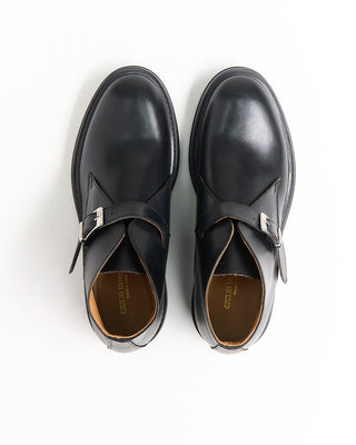 Giulio Moretti Monk Strap Leather Chukkas Black 2029