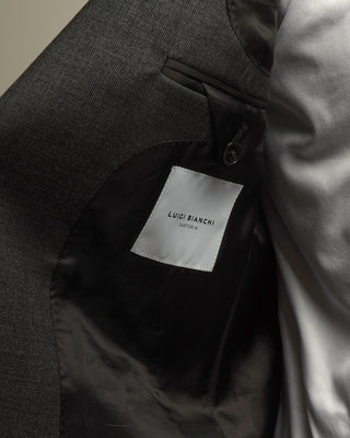 Luigi Bianchi Mantova Vitale Barberis Canonico Grey Nailhead Wool Suit Grey  3