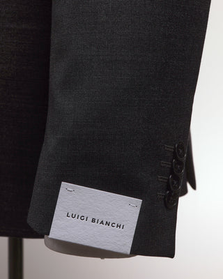 Luigi Bianchi Mantova Vitale Barberis Canonico Grey Nailhead Wool Suit Grey  6