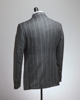 Luigi Bianchi Mantova Chalkstripe Wool Suit Grey  7