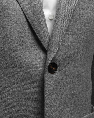Luigi Bianchi Mantova Loro Piana Favola Wool  Cashmere Solid Sport Jacket Grey  3