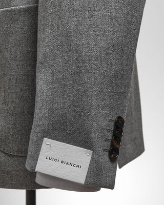 Luigi Bianchi Mantova Loro Piana Favola Wool  Cashmere Solid Sport Jacket Grey  6