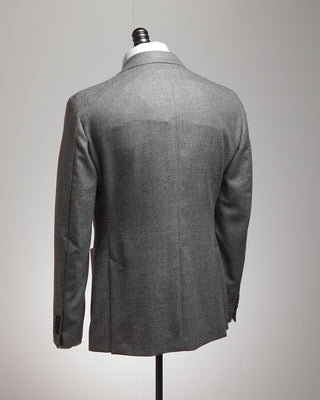 Luigi Bianchi Mantova Loro Piana Favola Wool  Cashmere Solid Sport Jacket Grey  7