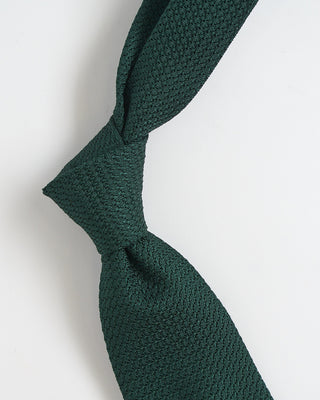 Paolo Albizzati Silk Grenadine Hand Rolled Tip Necktie Brown 401