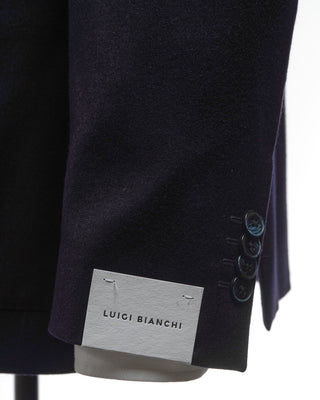 Luigi Bianchi Mantova Drago Skyfall 14.5 Micron Wool  Silk Navy Blazer Navy  6
