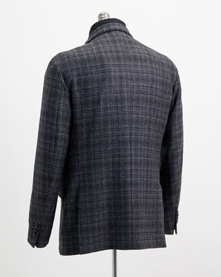 Luigi Bianchi Mantova Soft Tweed Wool Check Hybrid Sport Jacket Grey  7