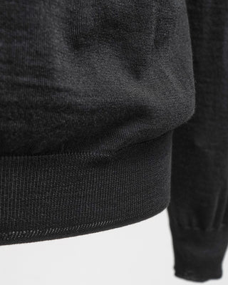 Filippo De Laurentiis Black 16 Gauge Royal Merino Mock Neck Sweater Black  3