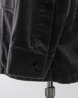  Manto Charcoal 100% Cashmere Garment Dyed Safari Jacket Charcoal  8