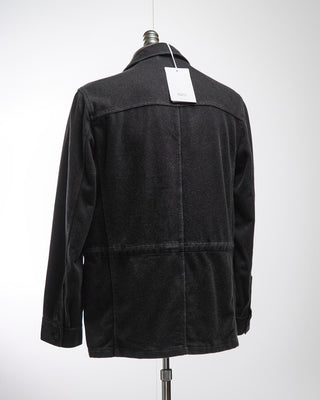  Manto Charcoal 100% Cashmere Garment Dyed Safari Jacket Charcoal  9