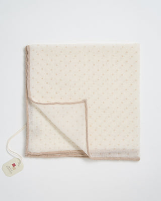 Paolo Albizzati Dot Pattern Pocket Square Tan 151