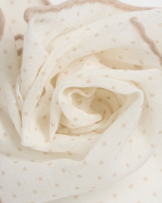 Paolo Albizzati Dot Pattern Pocket Square Tan 152