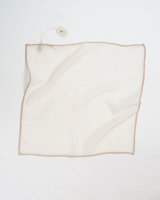 Paolo Albizzati Dot Pattern Pocket Square Tan 153