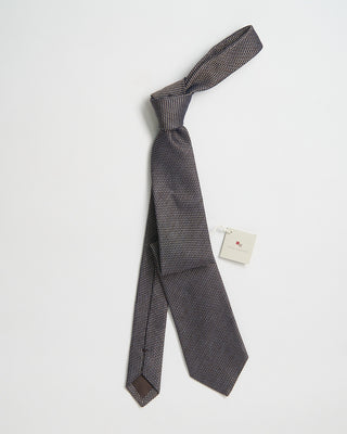 Paolo Albizzati Micro Neat Silk Tie Tan 0