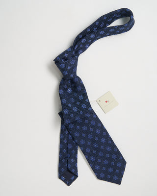 Paolo Albizzati Floral Jacquard Tie Navy 19