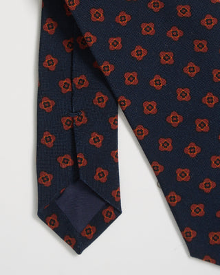 Paolo Albizzati Mini Floral Tie Navy 0 1
