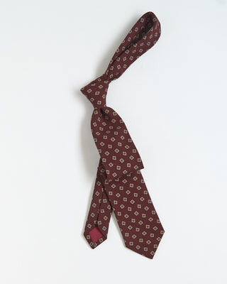 Paolo Albizzati Mini Floral Tie Rust 403