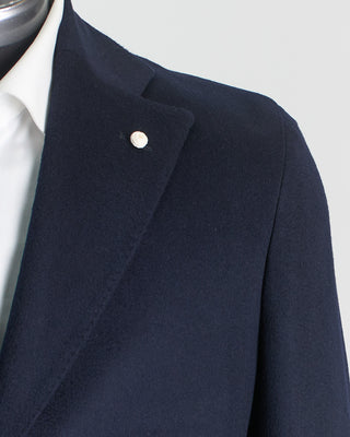 Luigi Bianchi Mantova Colombo Thermo Topcoat Navy  4