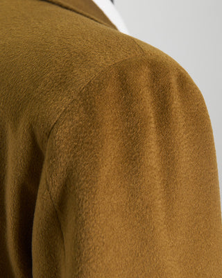 Camel Colombo Wool-Cashmere Topcoat