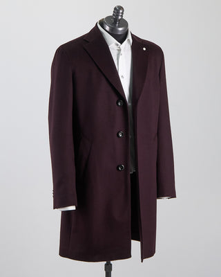 Luigi Bianchi Mantova Colombo Thermo Topcoat Burgundy 1281