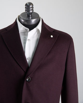 Luigi Bianchi Mantova Colombo Thermo Topcoat Burgundy 1286