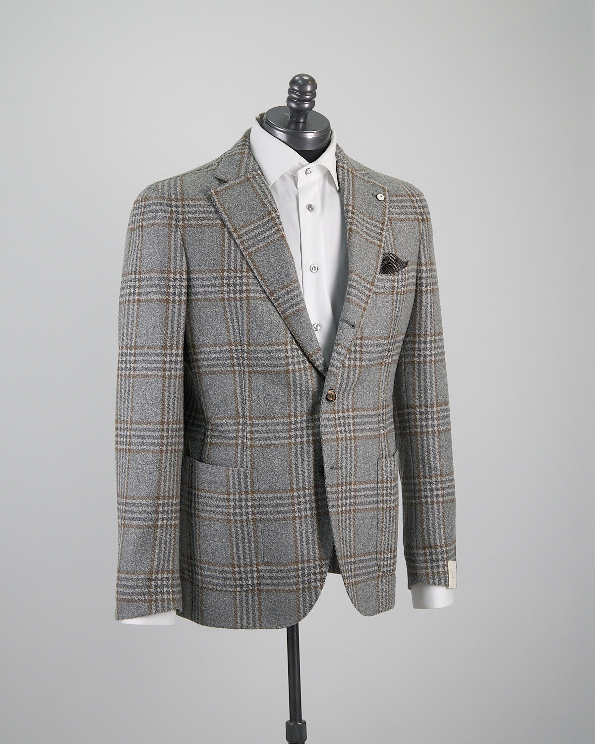 L.B.M. 1911 Soft Boucle Glencheck Sport Jacket blazerformen Blazer For Men