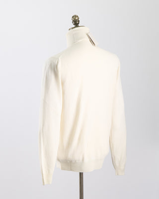 Filippo De Laurentiis Wardrobe Staple Cashmere Blend Turtleneck Sweater Cream 0 1