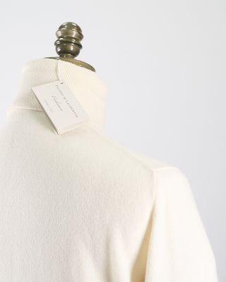 Filippo De Laurentiis Wardrobe Staple Cashmere Blend Turtleneck Sweater Cream 0 4