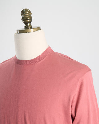 Filippo De Laurentiis Sea Island Cotton Ultrasoft All Season Crewneck Pink 0 3