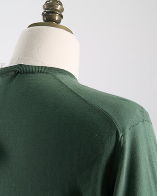 Filippo De Laurentiis Sea Island Cotton Ultrasoft All Season Crewneck Sage 0 5