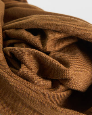 Filippo De Laurentiis Sea Island Cotton Ultrasoft All Season Crewneck Cognac 0 7