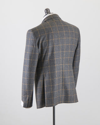 Luigi Bianchi Mantova Wool Flannel Glencheck Suit Grey  11