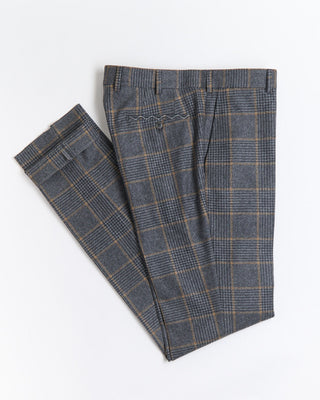 Luigi Bianchi Mantova Wool Flannel Glencheck Suit Grey  2