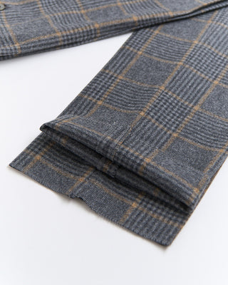 Luigi Bianchi Mantova Wool Flannel Glencheck Suit Grey  3