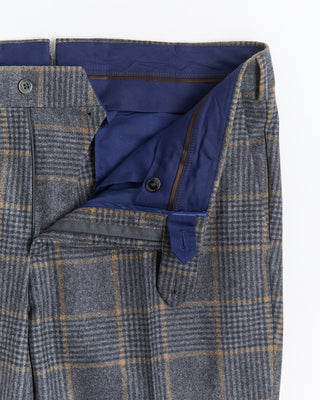 Luigi Bianchi Mantova Wool Flannel Glencheck Suit Grey  4