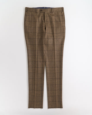 Luigi Bianchi Mantova Camel Wool Glencheck Suit Camel  5