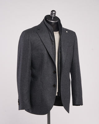 Luigi Bianchi Mantova Grey Wool Hybrid Sport Jacket Grey 3 2107