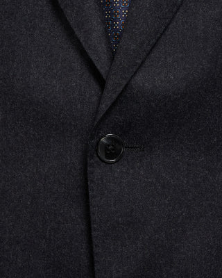 Luigi Bianchi Mantova Charcoal Flannel Wool Soft Dream Suit Charcoal 3 2351