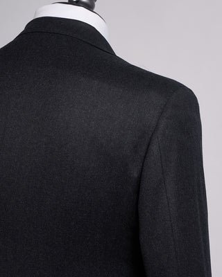 Luigi Bianchi Mantova Charcoal Flannel Wool Soft Dream Suit Charcoal 8 2353