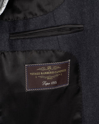 Luigi Bianchi Mantova Charcoal Flannel Wool Soft Dream Suit Charcoal 9 2363