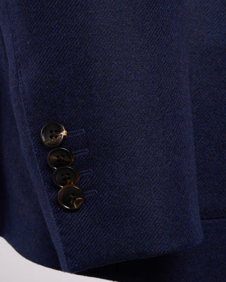Luigi Bianchi Mantova Loro Piana Favola Wool  Cashmere Blazer Blue 11 2079