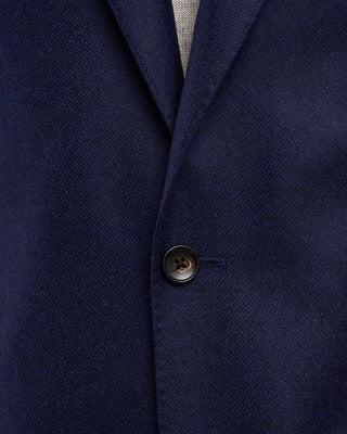 Luigi Bianchi Mantova Loro Piana Favola Wool  Cashmere Blazer Blue 9 2081