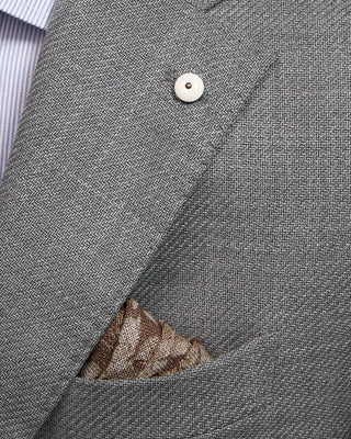 L.B.M. 1911 Light Grey Wool Serge Twill Soft Sport Jacket Grey 2 5256