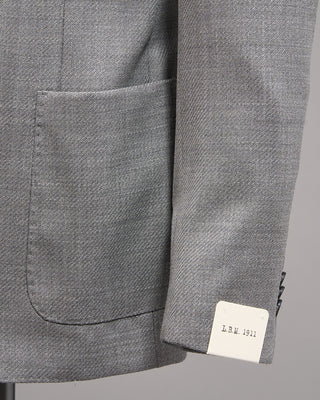 L.B.M. 1911 Light Grey Wool Serge Twill Soft Sport Jacket Grey 4 5254