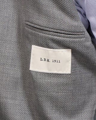 L.B.M. 1911 Light Grey Wool Serge Twill Soft Sport Jacket Grey 8 5251