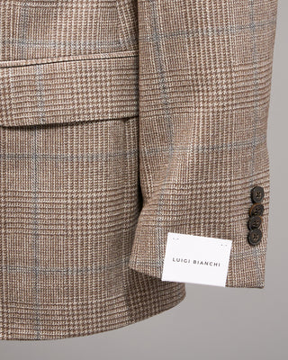 Luigi Bianchi Mantova Loro Piana Silk Air Luxury Sport Jacket Tan 5 5271