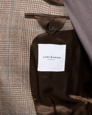 Luigi Bianchi Mantova Loro Piana Silk Air Luxury Sport Jacket Tan 7 5270