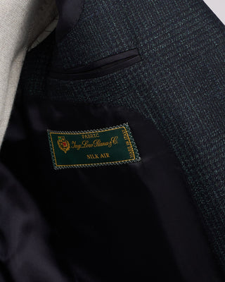 Luigi Bianchi Mantova Loro Piana Silk Air Luxury Sport Jacket Green 9 2092