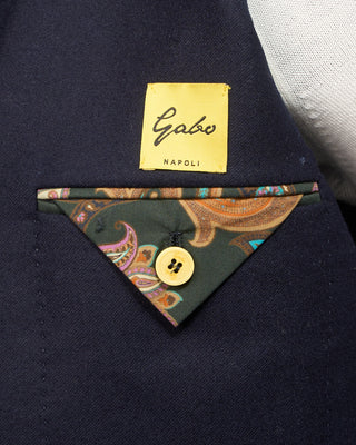 Gabo Napoli Loro Piana Jersely Blazer Navy 8 5198